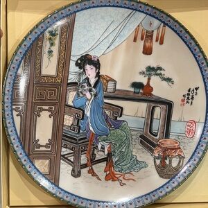 Imperial Jingdezhen Ko-Ching Porcelain Plate “Beauties of the Red Mansion”